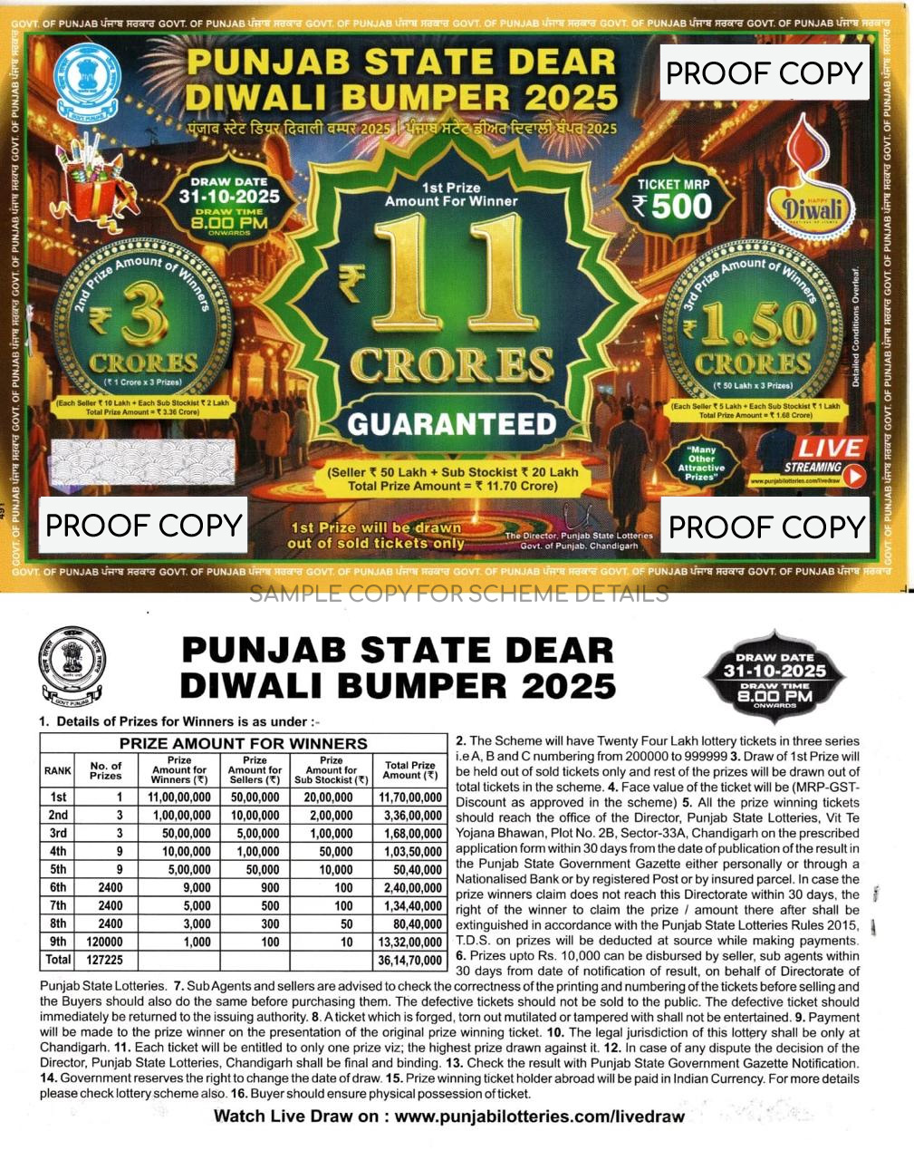Dear Diwali Bumper Lottery
